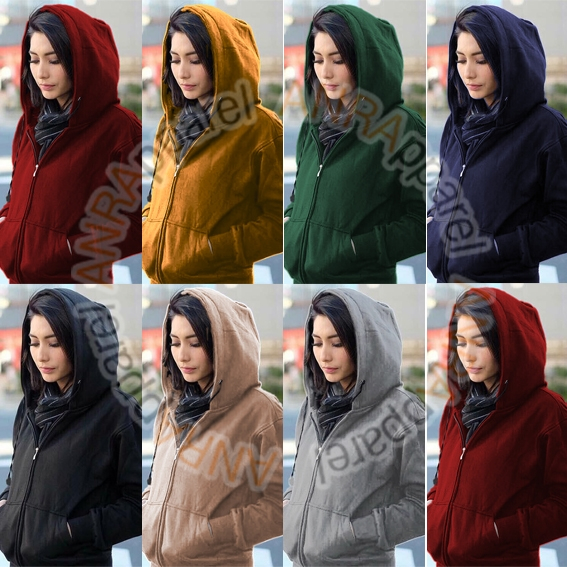 SWEATER HOODIE RESLETING WANITA | Jaket Sweater Hoodie Resleting Zipper Polos Cewek