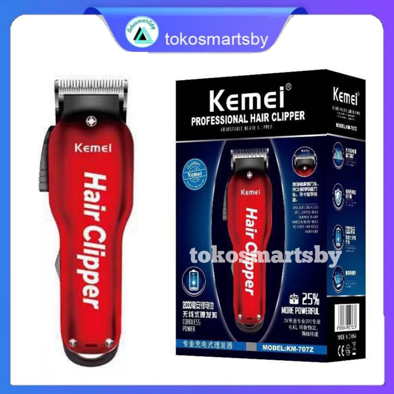 Alat Cukur Rambut Kemei km 707Z hair clipper km707z Barber Cordless CAS Cukuran Original