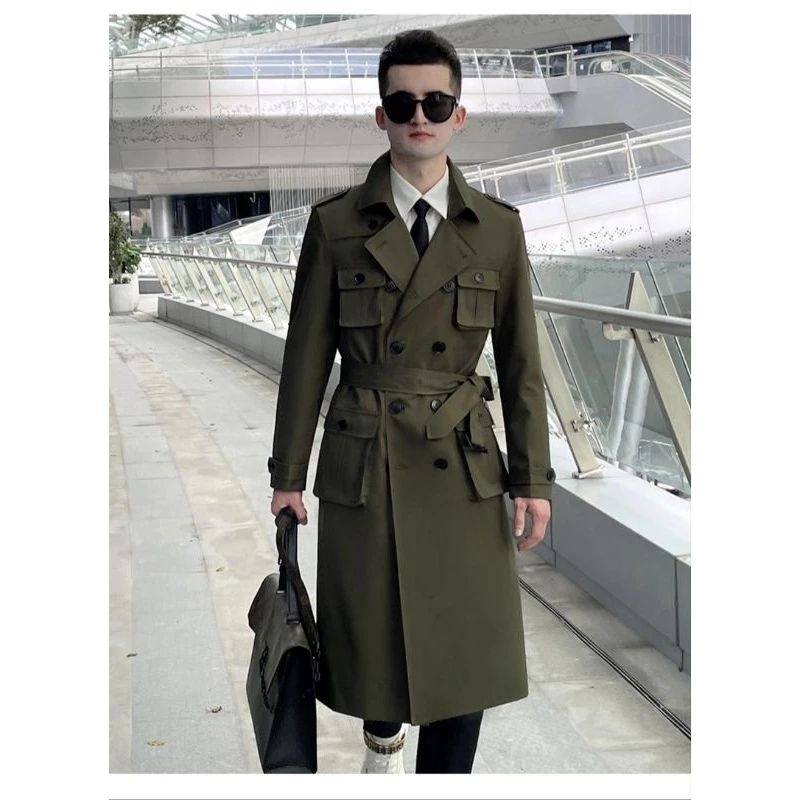 Jaket Pria/Jas Long Coat Pria/Blazer Jubah panjang Pria