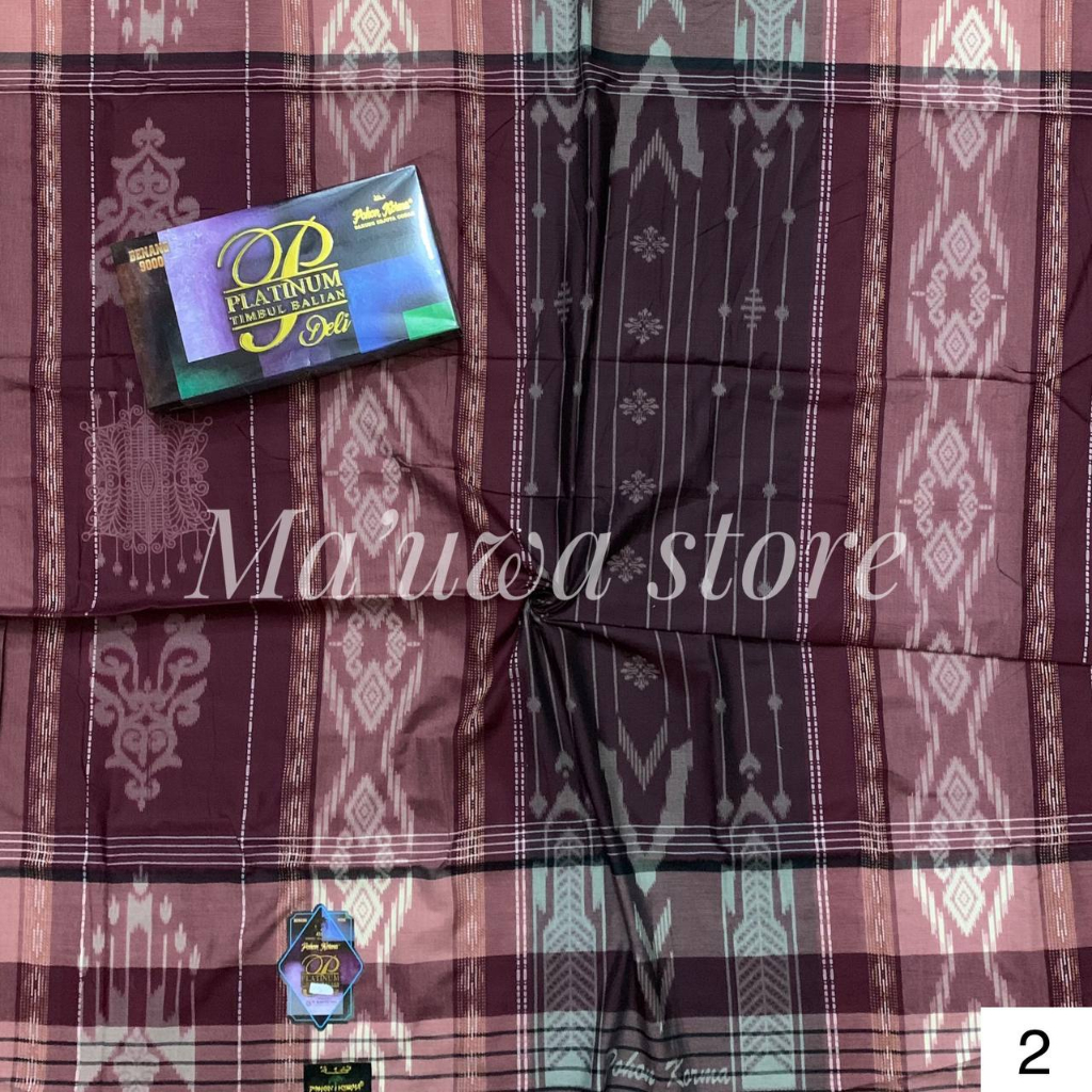 SARUNG POHON KURMA KORMA DELI PLATINUM KEMBANG TIMBUL BALIAN TERMURAH