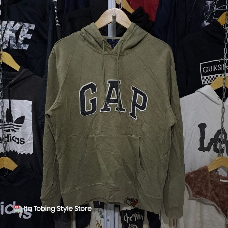 Hoodie GAP Hijau Army
