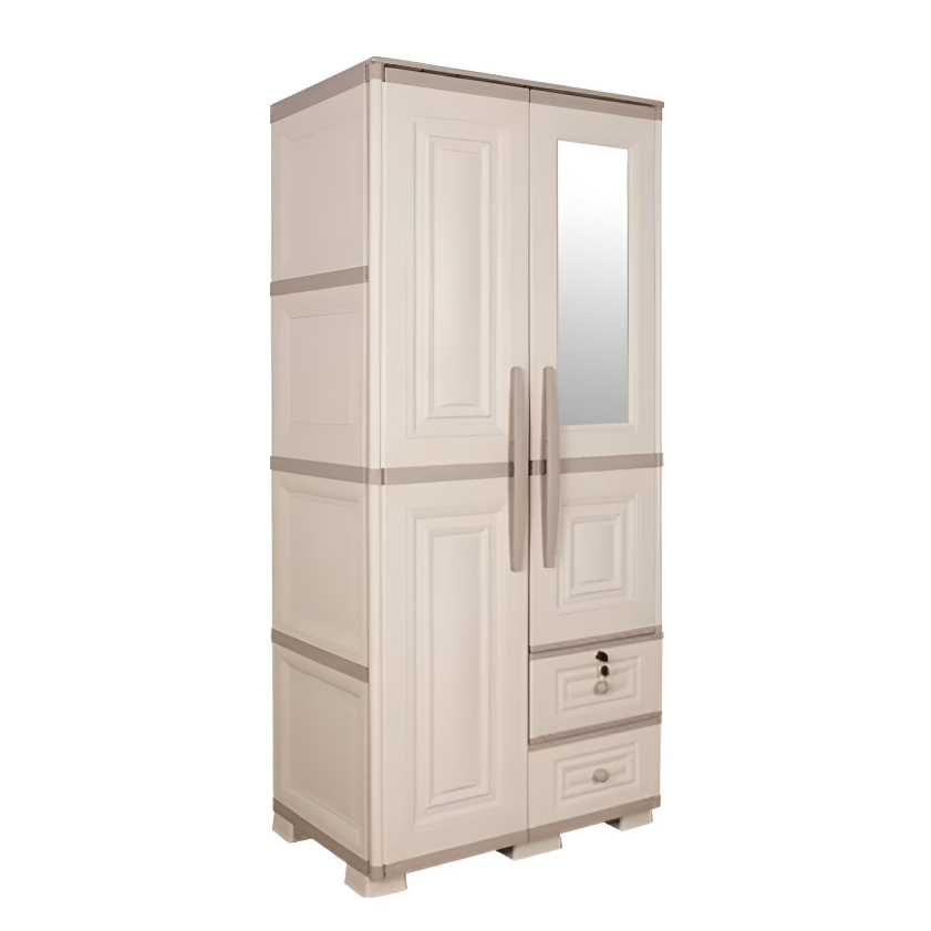 Lemari pakaian plastik olymplast 2pintu gantung OTC MODERN