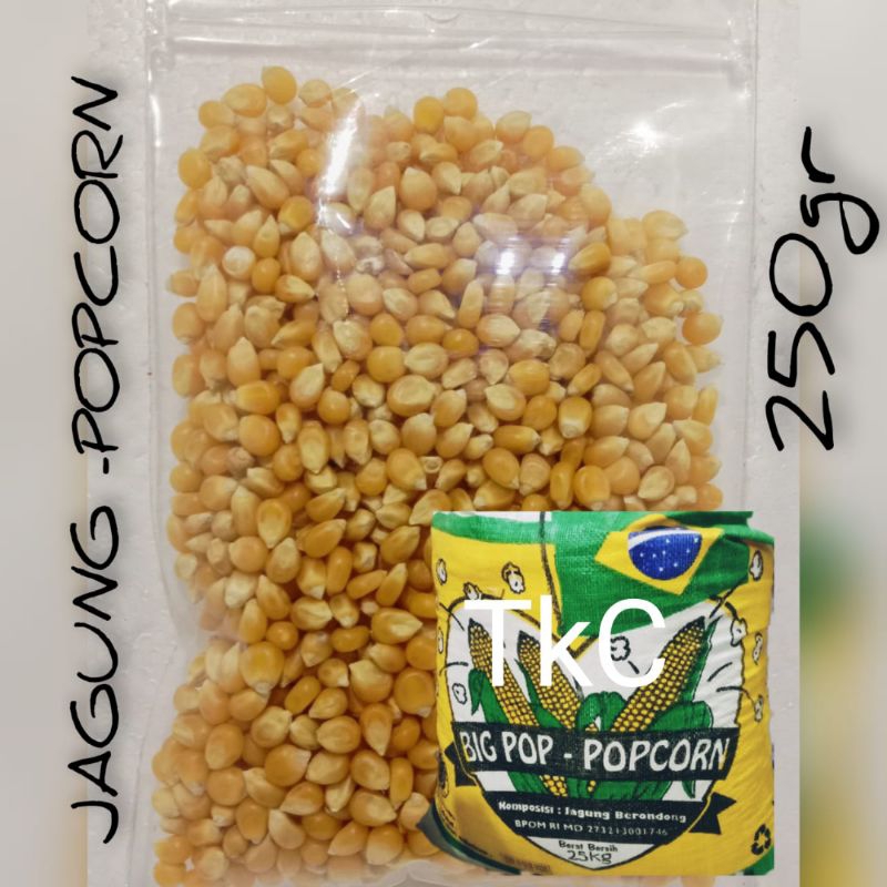 

Jagung popcorn - Jagung Berondong 250gr kemasan standing Pouch