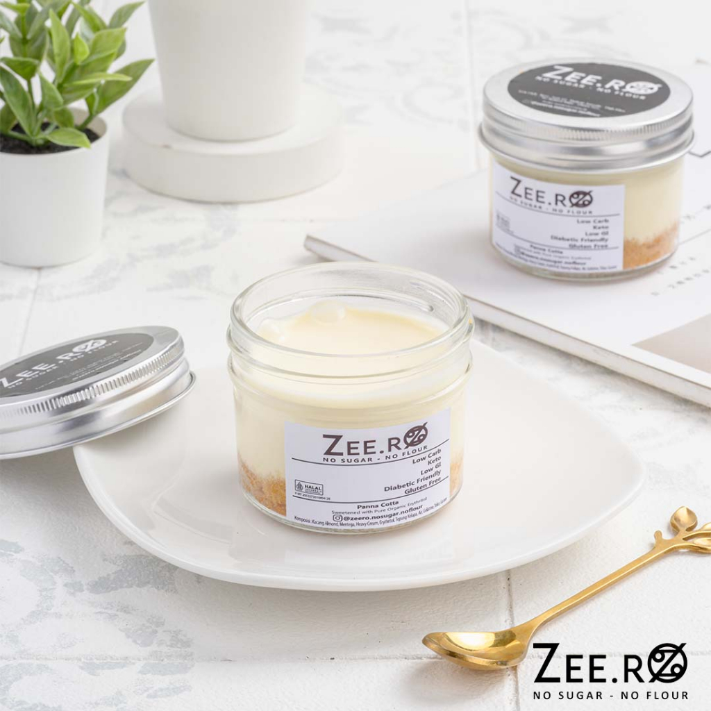 

Zeero Panna Cotta / No Sugar / Low Carb/ Keto / Diabetic Friendly