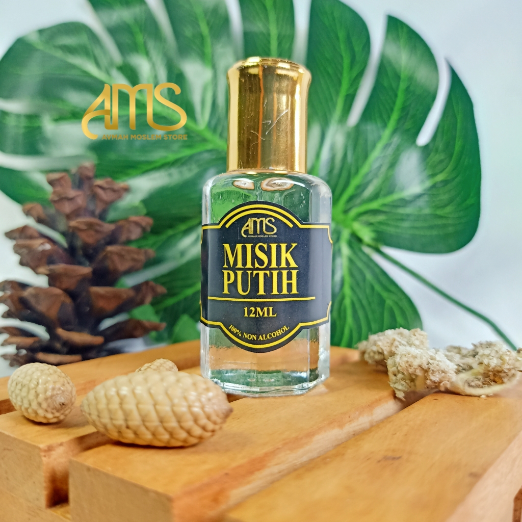 PARFUM 12ML AROMA MISIK PUTIH FULL BIANG 100% ORIGINAL PARFUM SHALAT ROLL ON (BY.AMS)