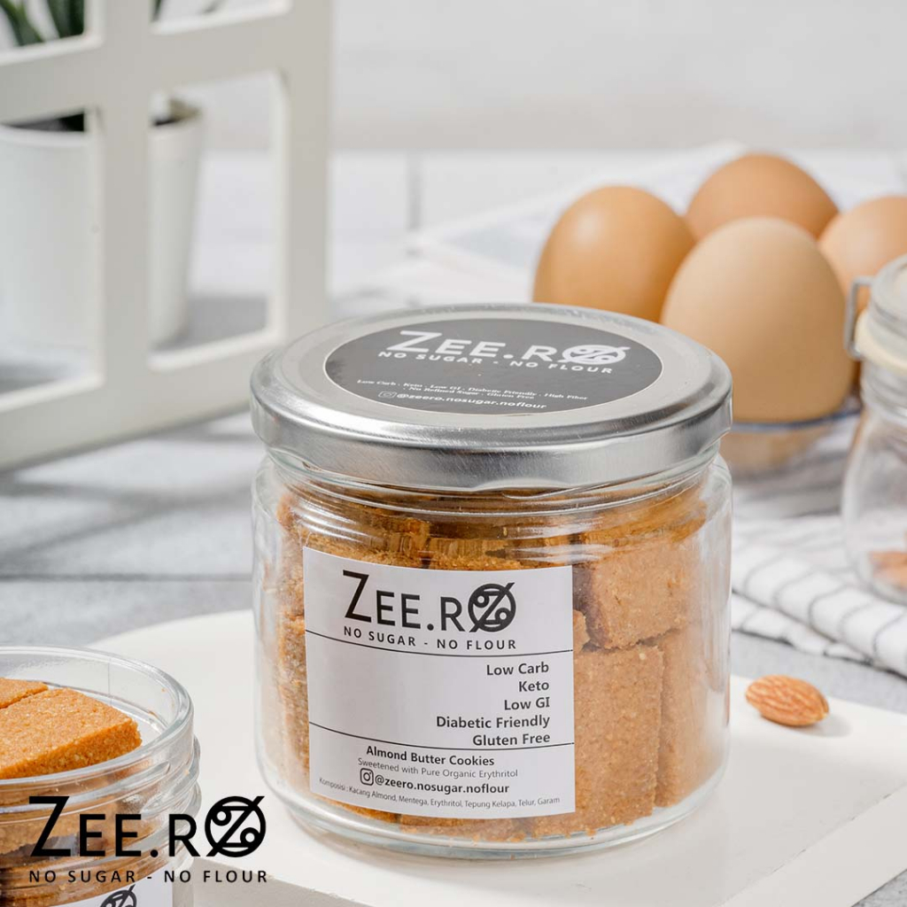 

Zeero Almond Butter Cookies / Low Carb / Low Gi / Gluten Free