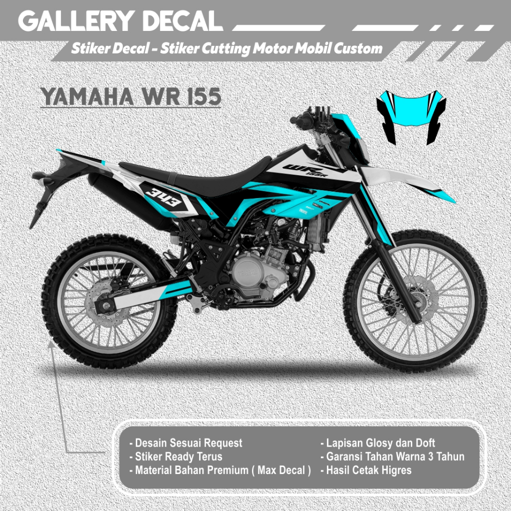 STIKER DECAL YAMAHA WR155 FULL BODY