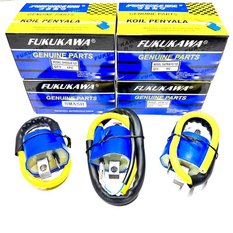 FUKUKAWA Coil Penyala Standar Racing Suzuki SATRIA FU SPIN SMASH SHOGUN 125  Koil  Japan OEM
