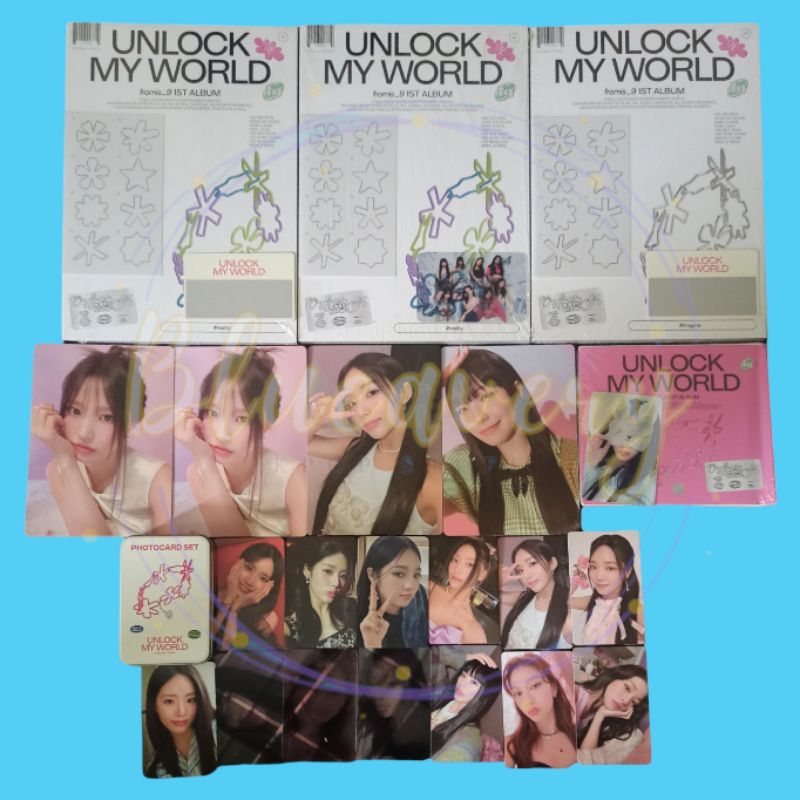 [READY STOCK] fromis_9 1st Album Unlock My World dengan PC Photocard Benefit Ktown4u Weverse We Now 