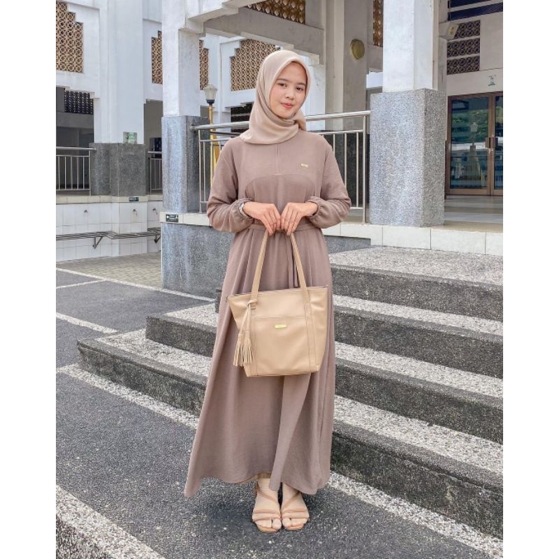 SYIFA DRESS BAHAN AIRFLOW GAMIS HOMEDRESS BUSUI GAMIS CRINKLE AIRFLOW DASTER GAMIS KEKINIAN