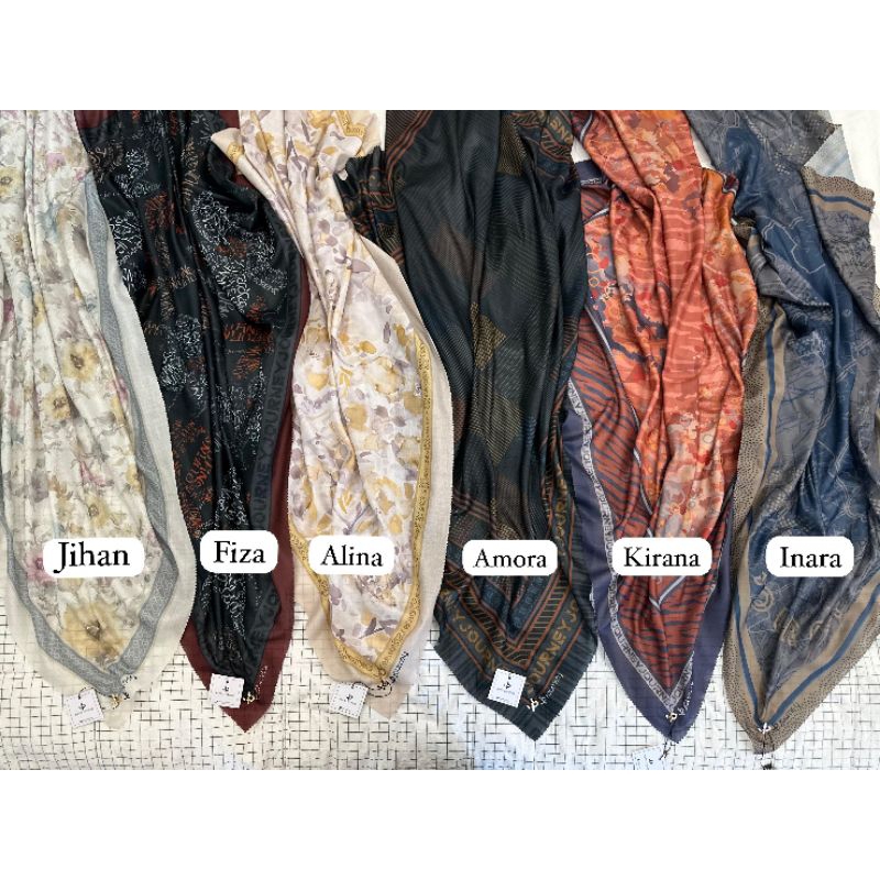 JOURNEY edisi PROMO || kerudung segiempat motif