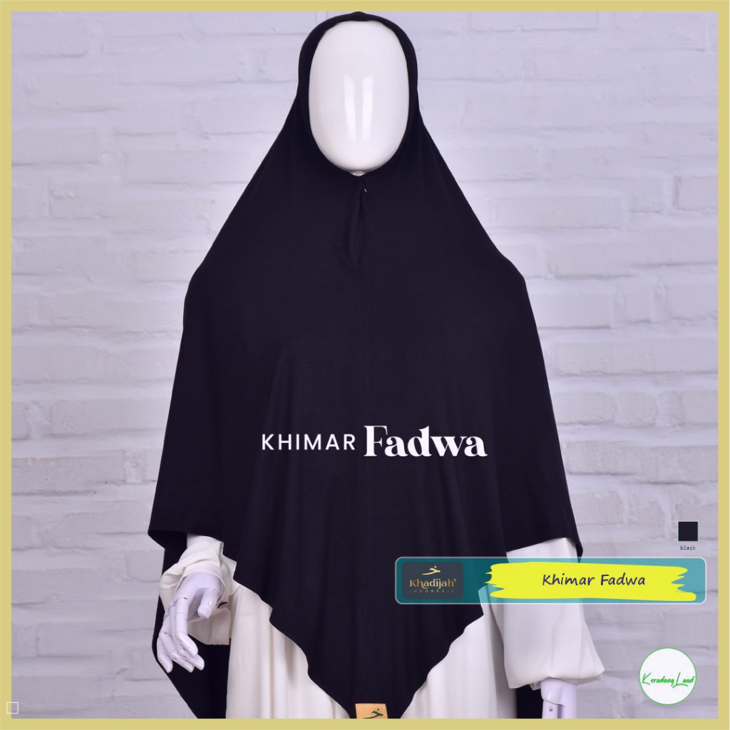 Fadwa Khimar Kerudung Hijab Niqab Cadar Syari Khadijah Indonesia