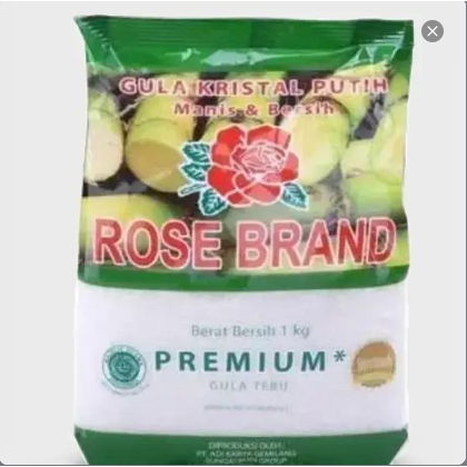 

Gula Pasir Rose Brand 1 kg GULA KRISTAL Rendah gula Tebu Food Sugar