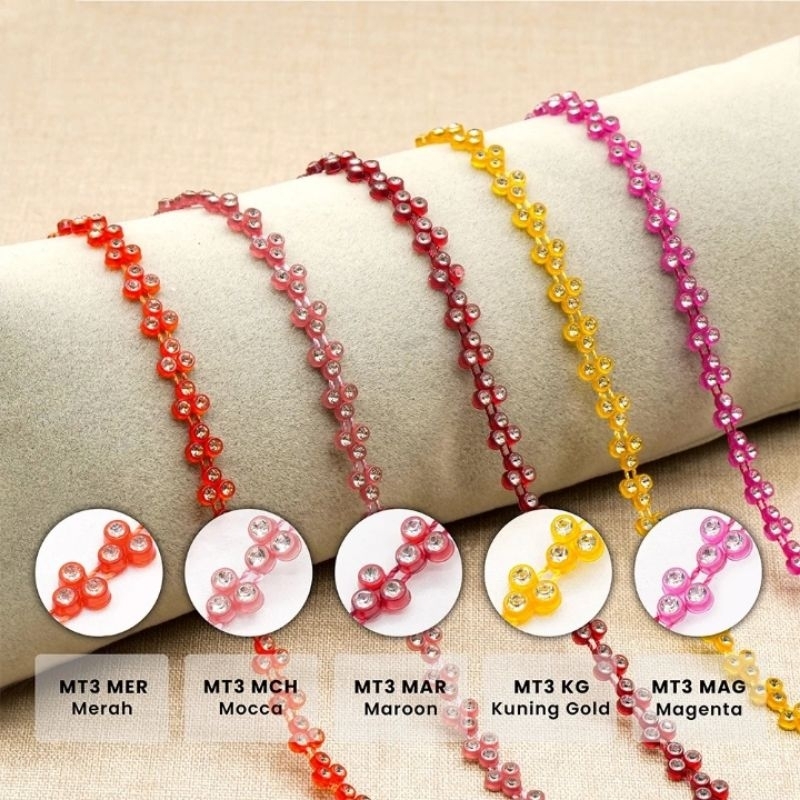 GROSIR diamond rell/ mata semut/parel isi diamond payet 3 mata