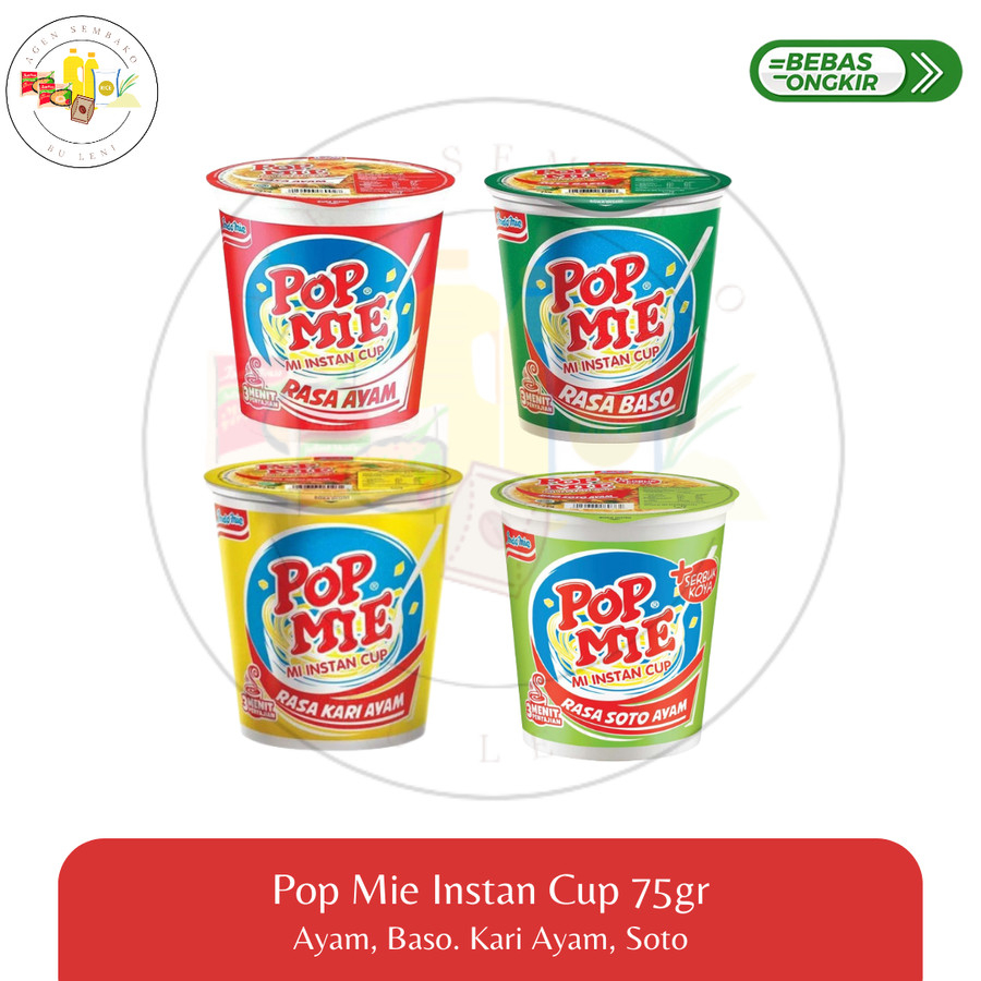 

Pop Mie Instan Cup 75 gram