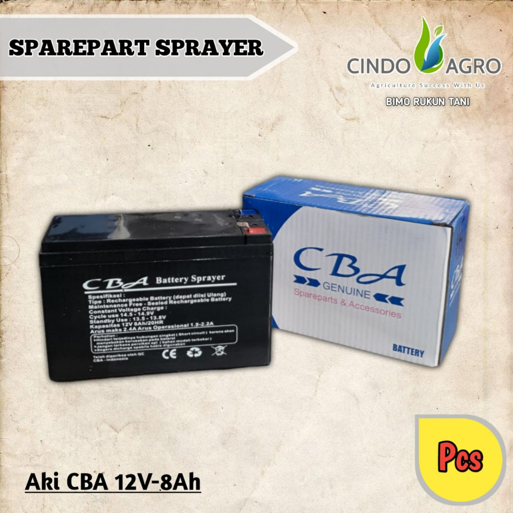 Baterai (Aki) CBA Sprayer Elektrik 12V-8AH