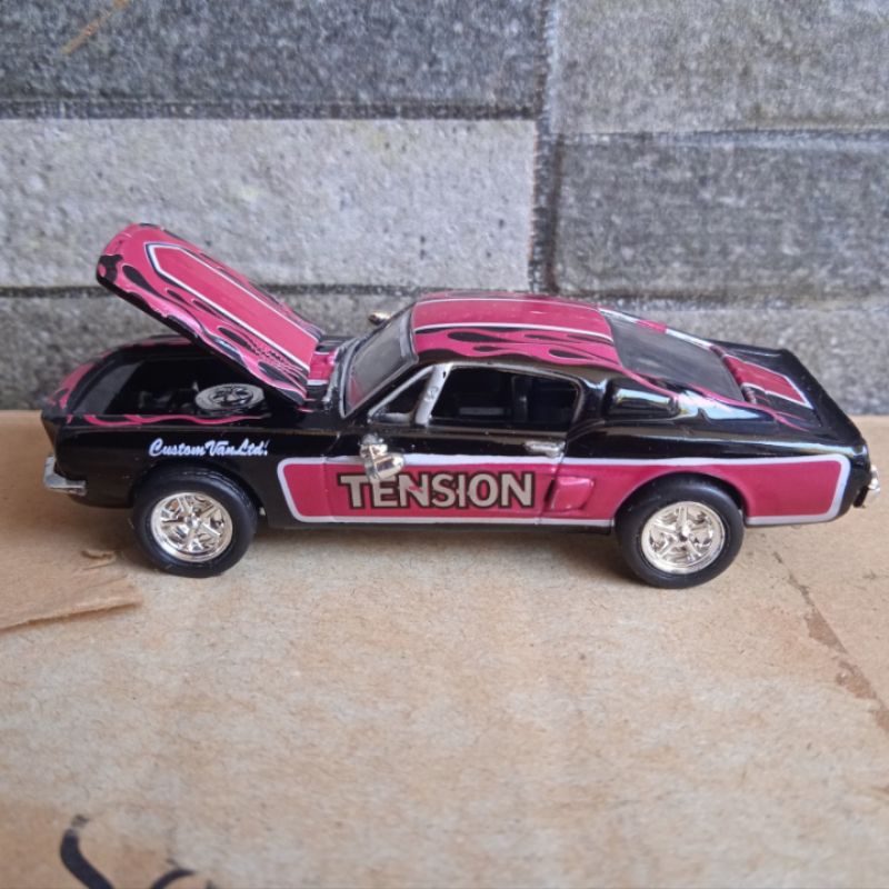 Racing champions loose 1968 Ford Mustang hot rod hitam RC 68