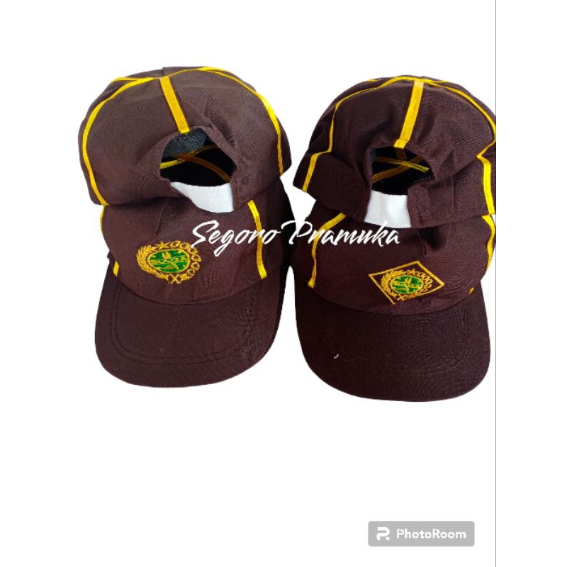 Topi Siaga Pramuka SD ( KOLOR ) / TOPI SIAGA BORDIR Pramuka SD