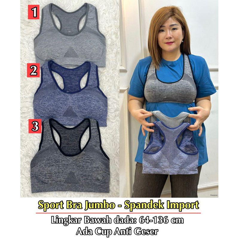 FINA BIGSIZE - BRA SPORT WANITA BIG SIZE