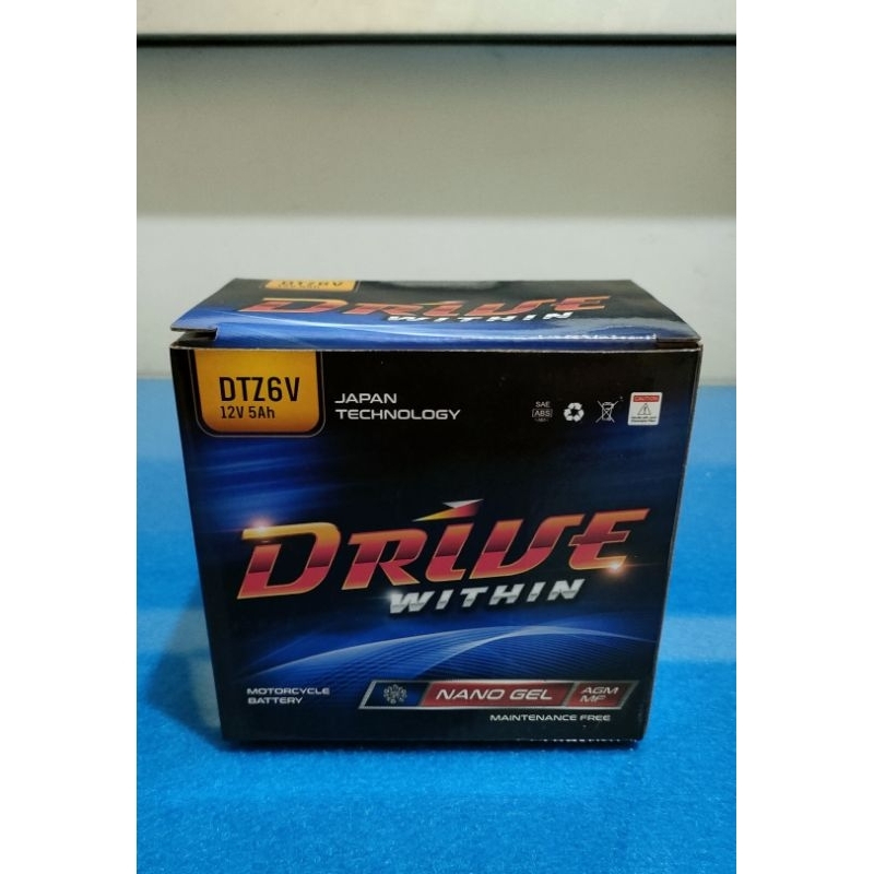 ACCU DRIVE WITHIN DTZ6V NANO GEL Vario 150 Satria F150 New Injeksi