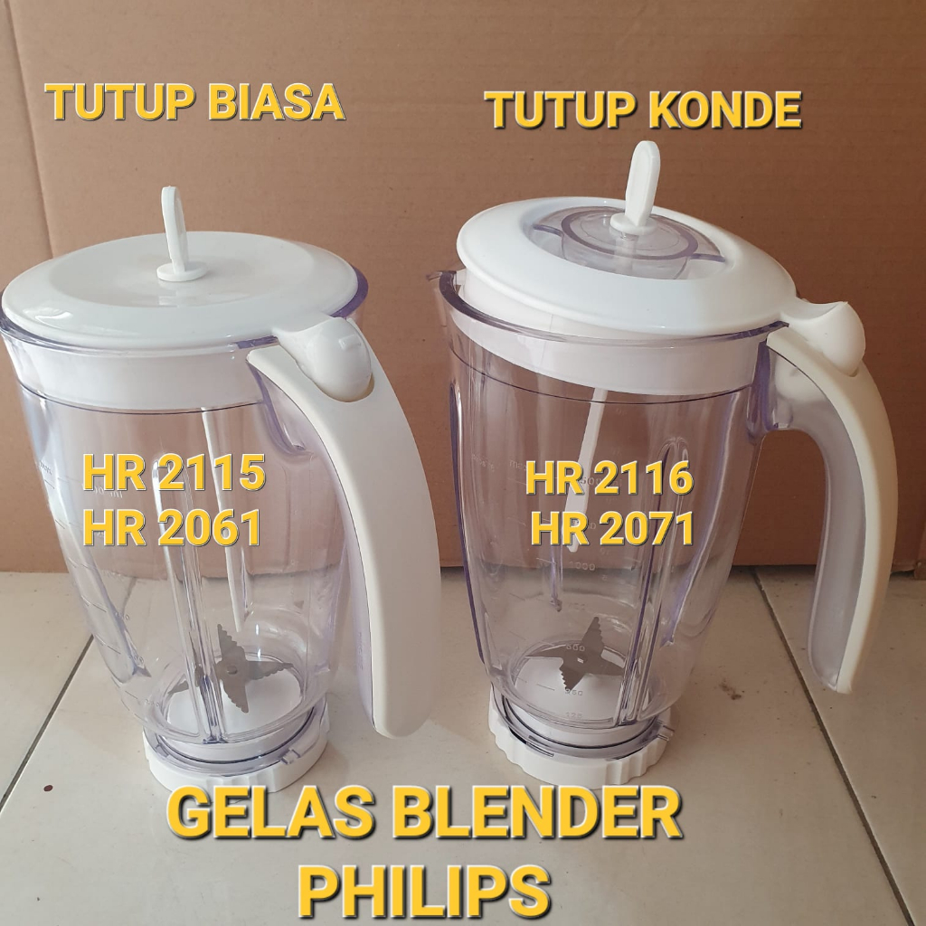 SET JAR BLENDER PHILIPS HR 2115 HR 2061 PLASTIK