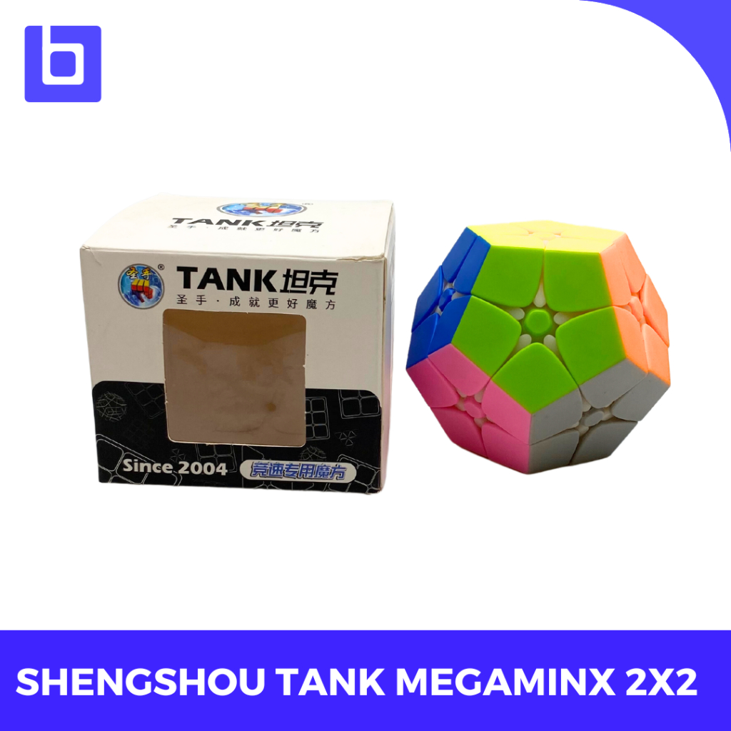 Cube 2x2 Shengshou Tank Megaminx 2x2 Stickerless Original