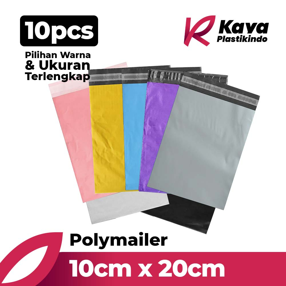 

Plastik Kemasan Polymailer per 10pcs - 10 x 20 cm