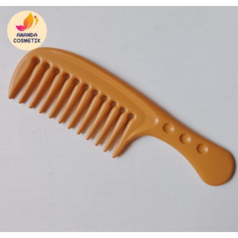 SISIR RENGGANG WARNA KAYU - SISIR RAMBUT RONTOK