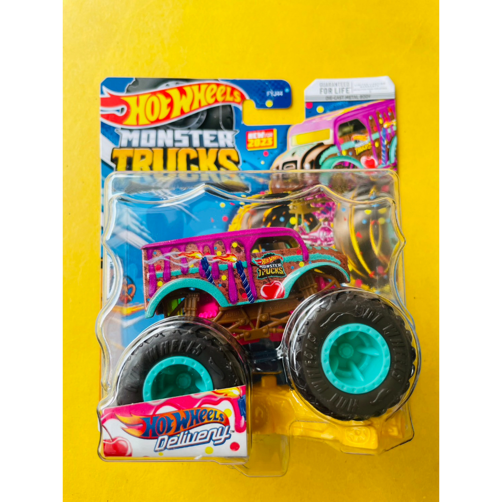 Hot Wheels Monster Trucks Dairy Delivery Pink l Big Foot l Giant Wheels l Hotwheels Monster Truck l 
