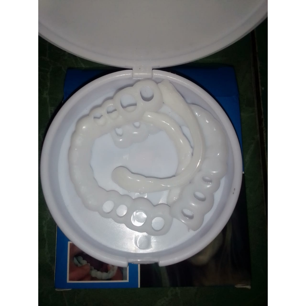 Smile Gigi Palsu Atas Bawah Gigi Palsu Lepas Pasang Veneer Instan Smile