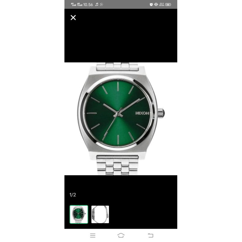 jam tangan nixon time teller green