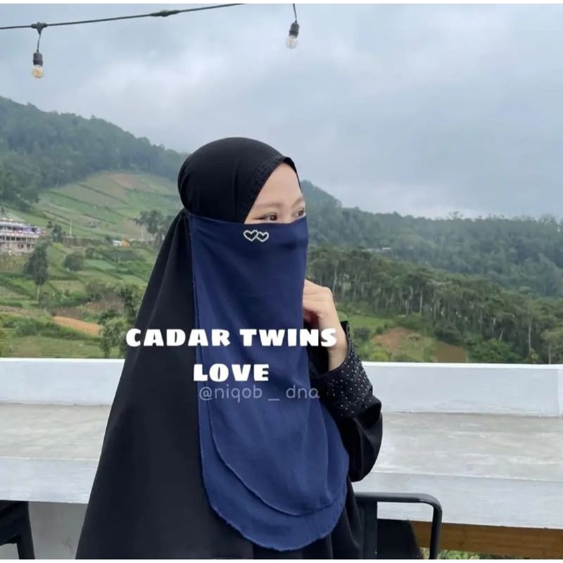Cadar Tali Twins Love Niqab love Niqab Cadar Tali Love Cadar Tali hias Payet putih ceruty babydoll p