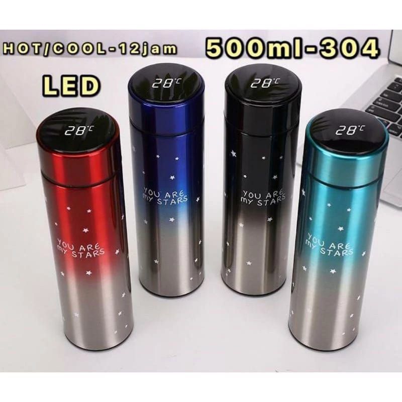 TERMOS SUHU STAINLESS/termos mini/termos led/termos 500 ml