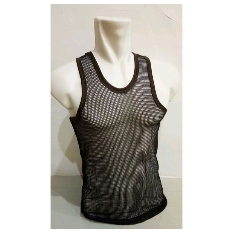 Singlet Pria BRUT / pakaian dalam pria / baju dalam pria / Singlet lubang / Singlet bolong / Singlet