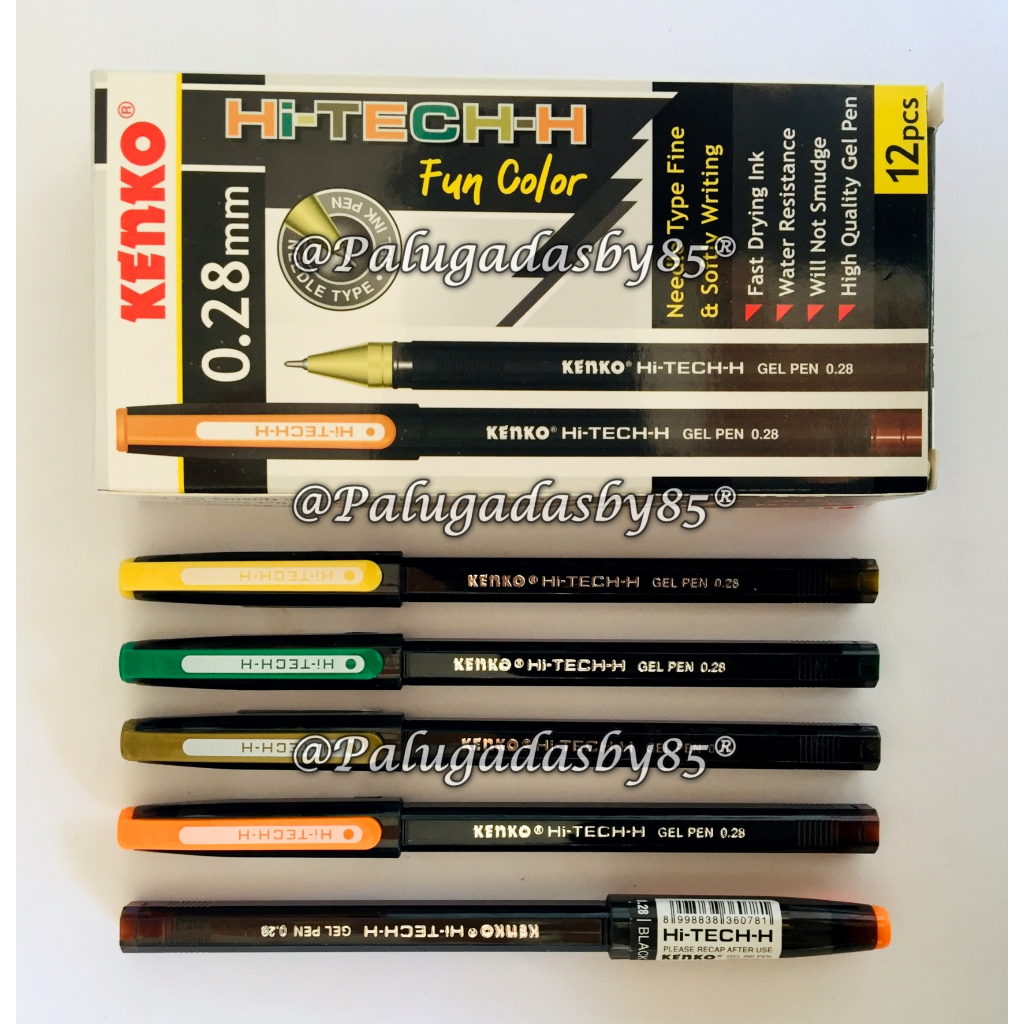 

(1 Biji) GROSIR Bolpen KENKO Hi-Tech Fun Color 0.28 mm Gel Pen Hitam / Kenko Gel Pen / Pen Gel / Pen Tinta Gel Hi-Tech-H 0.28 Mm / Kenko Hi Tech