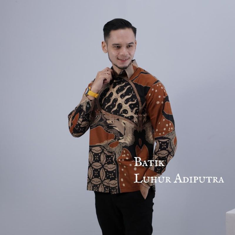 Brahma Kemeja Batik Pria Katun Prima Premium Solo Anak Muda Modern Luhur Adiputra