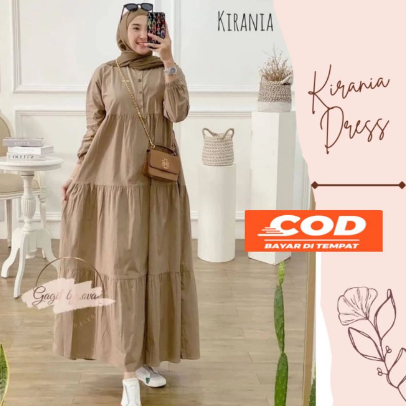 Dress Kirania/Dres Wanita/Dres Bahan Rayon/Dres Busui LD 110