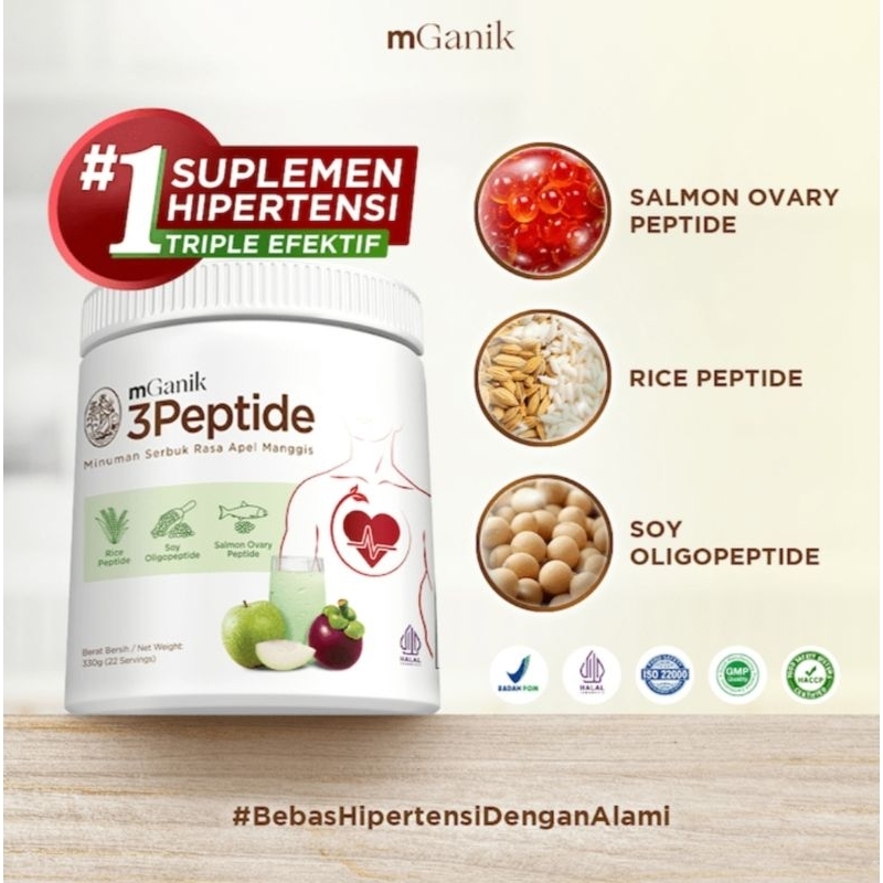 

mGanik 3Peptide 330gr - Suplemen Jantung Kardiovaskular