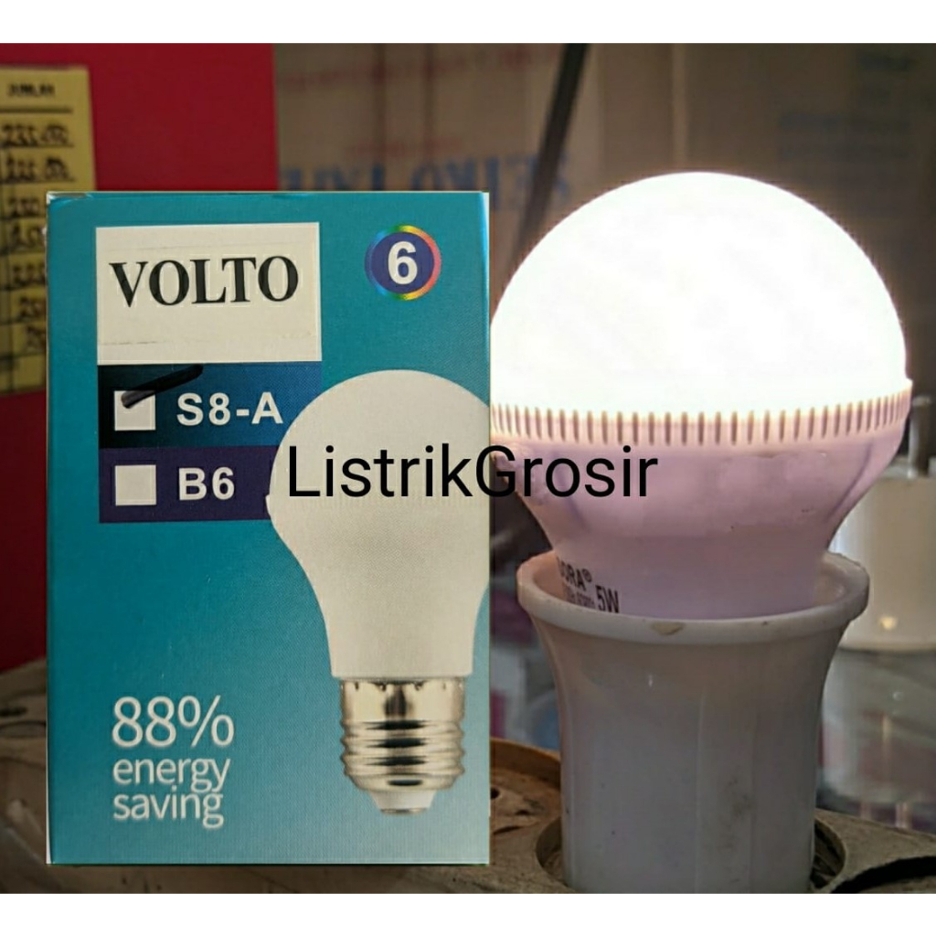 Warm White / Kuning Lampu Led S8 T10 Kapsul 5w Volto / Jastec / Endora