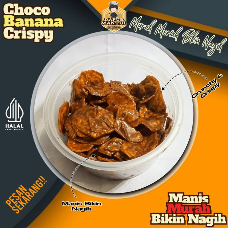 

Choco Banana Crispy by Dapur Mantul Murah Meriah Manis bikin Nagih!! / Choco Banana Crispy Manis Murah Bikin Nagih!! / Makanan Murah Halal / Cemilan Manis dan Crispy / CBC Murah Manis Bikin Nagih