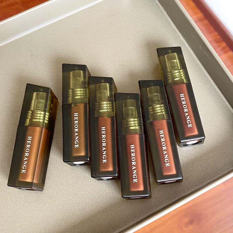 HERORANGE Lip Cream Matte Beludru Floating Fog Naked Lipstik
