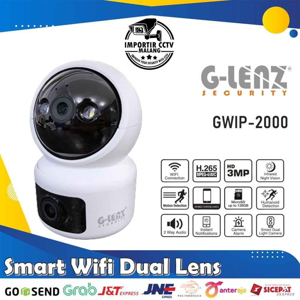 GLENZ CCTV WIFI DUAL CAMERA 3MP INDOOR - ICM