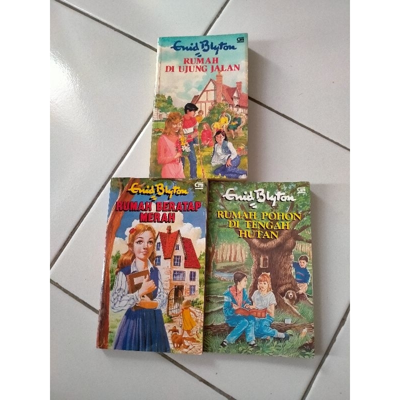 PAKET ENID BLYTON RUMAH DI UJUNG JALAN,RUMAH BERATAP MERAH,RUMAH POHON DI TENGAH HUTAN
