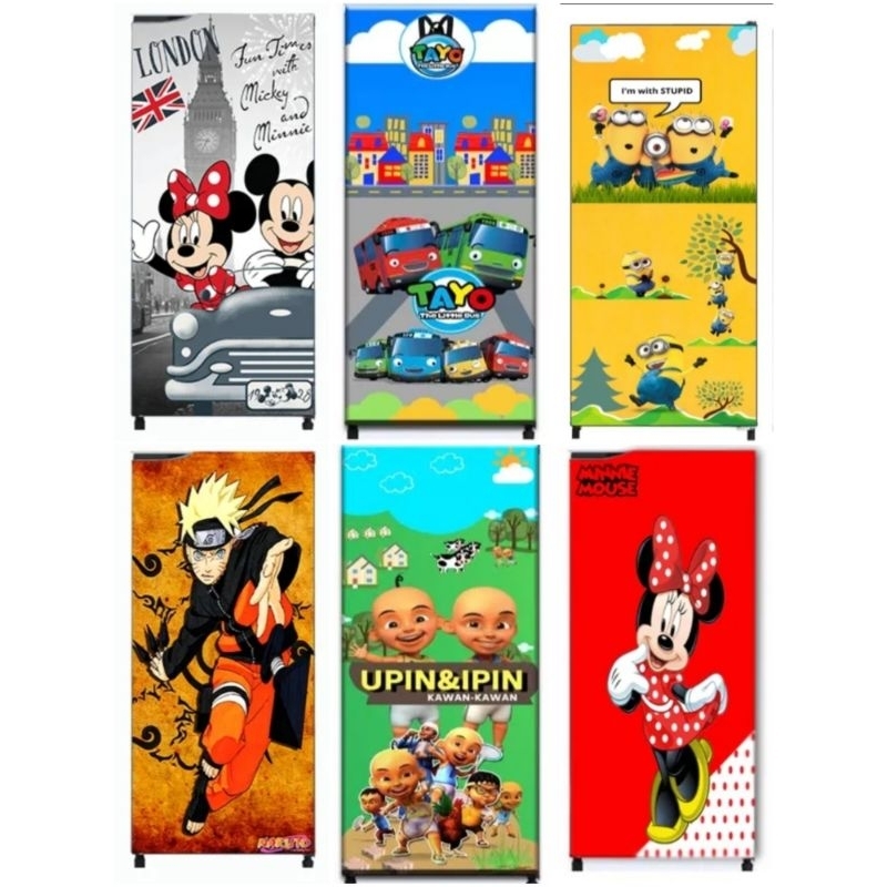stiker kulkas 1 pintu