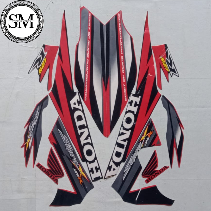 Striping Stiker List Body Motor Honda Supra X 125 R 2006 Standar List Stiker Honda Supra X 125 R 200