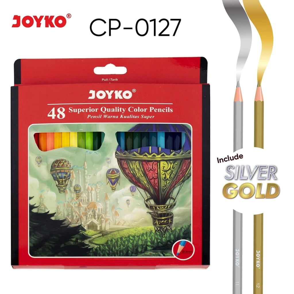 

Pensil warna superior Quality 48 Warna- Joyko CP-0127 MURAH!