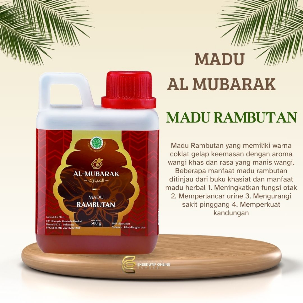 

Madu Murni Asli Al Mubarak Rambutan 500 GR