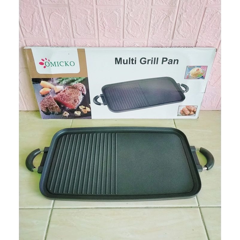 MULTI GRILL PAN /Alat panggangan diatas kompor/Pemanggang serbaguna
