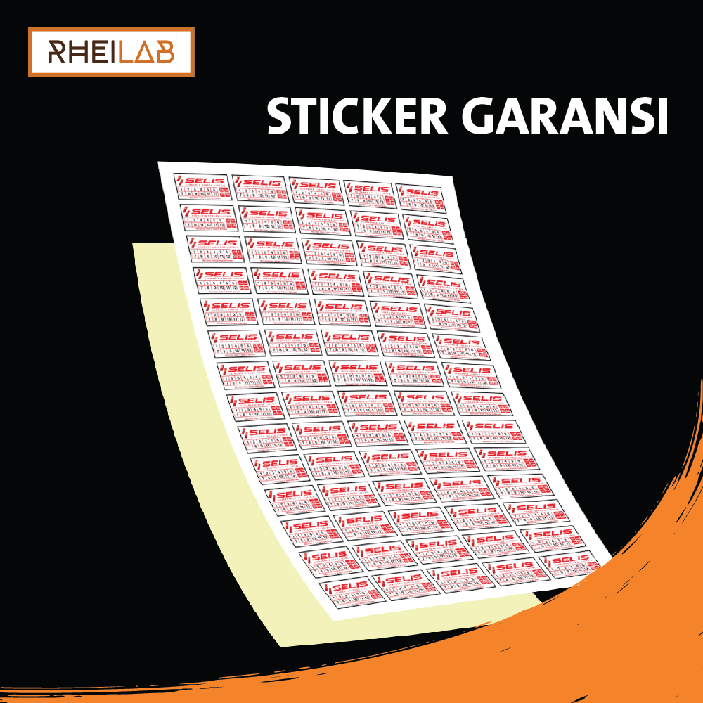 

Sticker Garansi Bahan Pecah Telor + Sudah diCutting, Ukuran A3