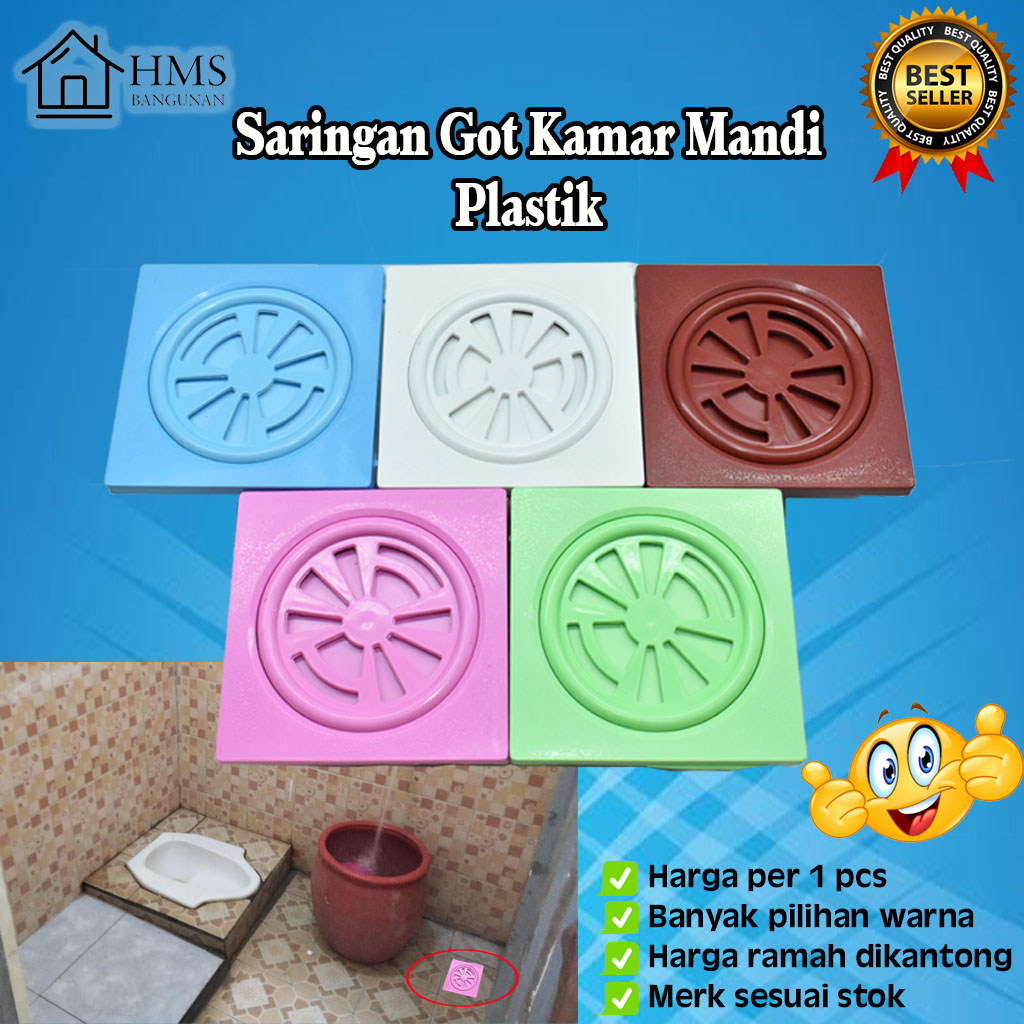 SARINGAN MANGKUK PVC / SARINGAN GOT KAMAR MANDI PLASTIK / SALURAN AIR KAMAR MANDI / TUTUP GOT KAMAR 